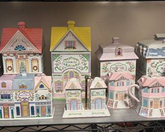 Lenox Village Canister set and other pcs