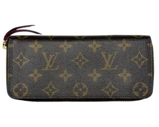Louis Vuitton Monogram Canvas Zippy Wallet with Fuchsia Interior