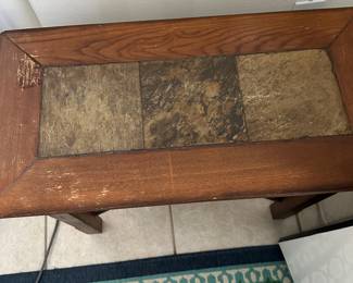 #54 - $42 - Small side table with ceramic tile insert