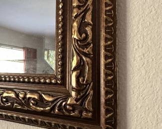 #23 - $58 - Mirror gold wood 29x42
