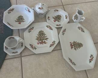 #35 - $60 - Fairfield fine china Christmas set
