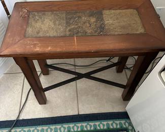 #54 - $42 - Small side table with ceramic tile insert
