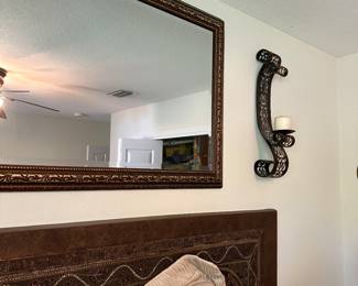 #22 - $70 - Pair of metal candelabras 24Tx4 1/5"