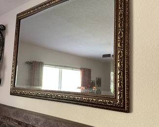 #23 - $58 - Mirror gold wood 29x42