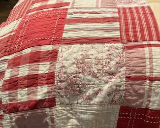 73 48.00 Vintage patchwork quilt - some losses
