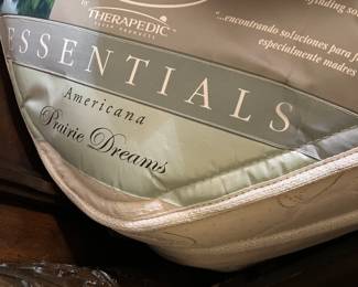 18 800.00 Queen size bed & 2 night chest 3 drawers 36Wx20Dx33H - Mattress clean by Kathy Ireland