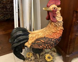 2 75.00 Large composite rooster