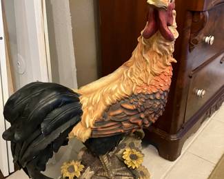 2 75.00 Large composite rooster
