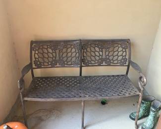 100 $110 each Aluminium bench (2 available)