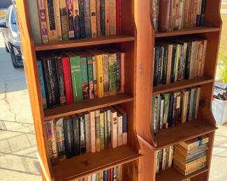 77 100.00 each Antique pine bookcases (2) 19Wx12Dx63H