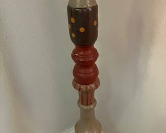 3 $80 Imogene Nichols - handpainted plant stand - wood