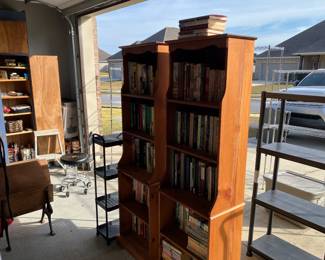 77 100.00 each Antique pine bookcases (2) 19Wx12Dx63H