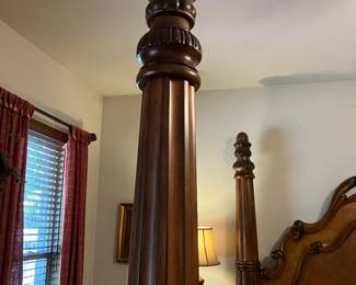 11 1200.00 King size bed - post 7'7" with mattress - clean.