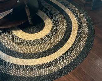 22 100.00 Cotton hooked style grey/black/cream 9.5'x 6'