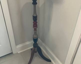 3 $80 Imogene Nichols - handpainted plant stand - wood