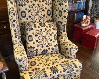 11 $180 each Town & Country Furnishing Wing back brown & black chair (2 available) 25x28x45