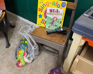 Vintage child school chair 