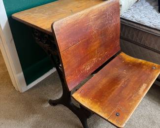 Vintage school desk