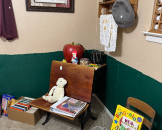 Vintage school desk