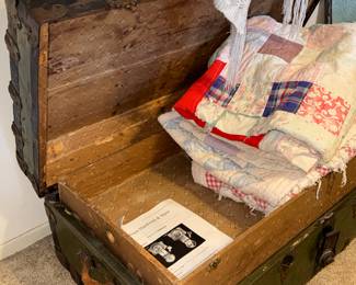 Antique steam trunk