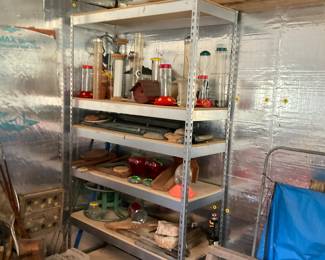Bird Feeders, Shelving Misc