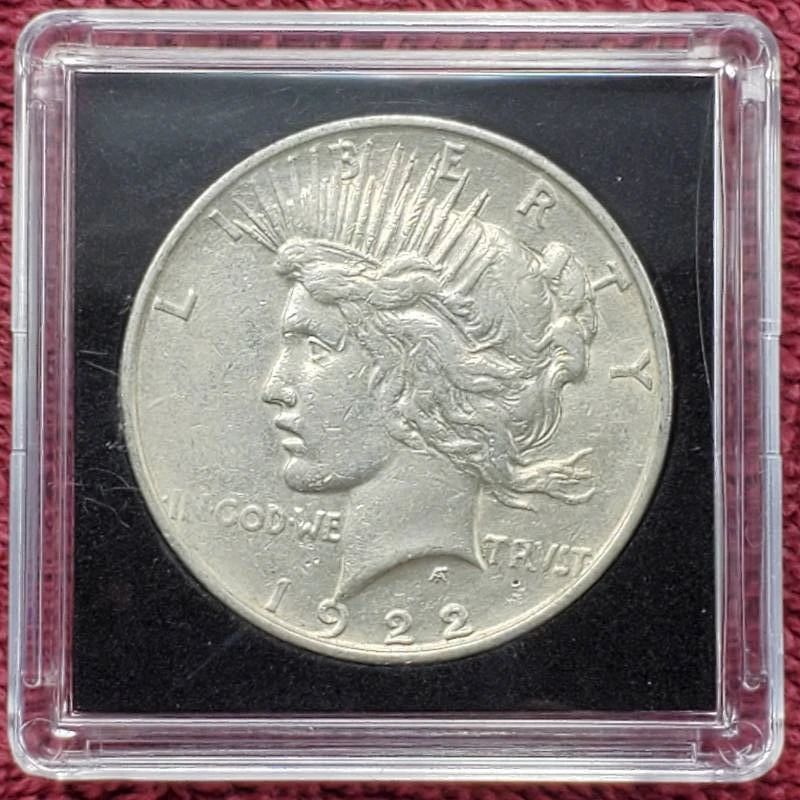 1922-D Peace Silver Dollar, 90% Silver