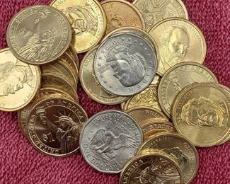 25 U.S. Dollar Coins
