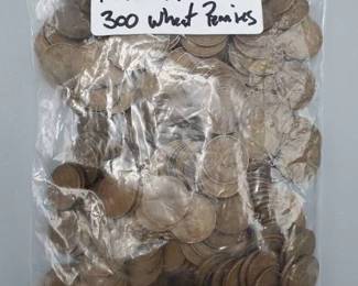 300 Wheat Cents 1940-1949, Philadelphia Mint

