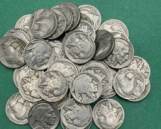 Roll Buffalo Nickels--All Readable Dates
