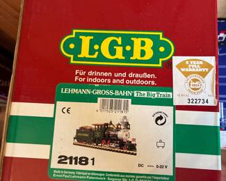 Over 24 G scale trains and 18 HO scale tons of track and accessories 