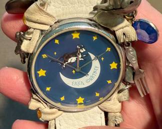 ERIKA COURTNEY COW JUMPED OVER THE MOON VINTAGE WATCH.  SUPER COOL!
