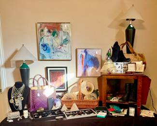 MORE COSTUME JEWELRY, MODERN CANTONI STYLE LAMPS, ART.