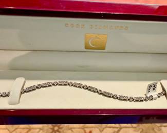 14k diamond tennis bracelet