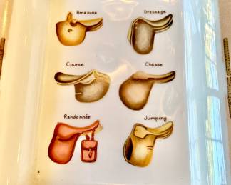 Hermes saddle ashtray.