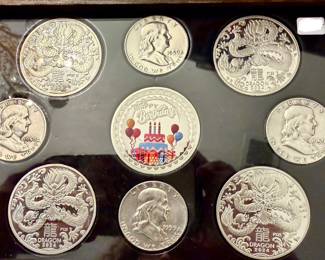 more silver coins.