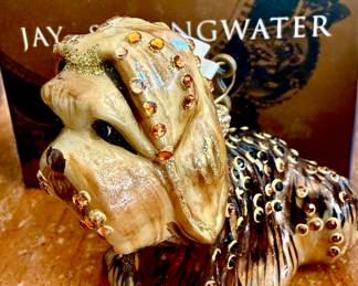 Jay Strongwater, “Yorkie”, Christmas ornament.