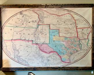 FUN FRAMED CANVAS MAP.