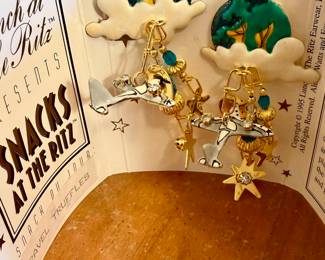 LUNCH AT THE RITZ TRAVEL TRUFFLES EARRINGS.