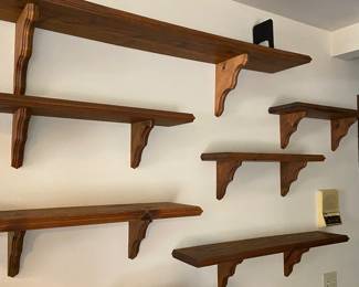 Oak shelves