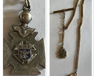 Knights of Columbus pocket watch chain