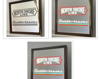 Lighted, new in the box North Shore Line sign