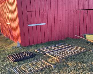 Vintage metal fencing