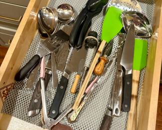 Basic kitchen tools and accessories. 