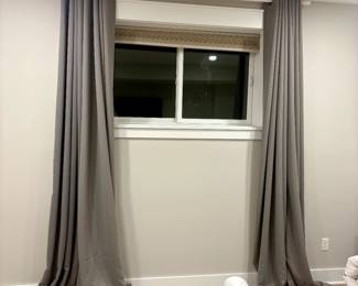 High end drapery for sale in each room. 