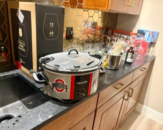 Bar items and entertaining items. 