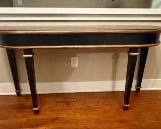 Gilt and Black Lacquer Bespoke Console 
