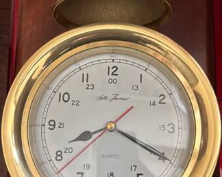 Vintage Seth Thomas Chesapeake Clock & Brass Bell