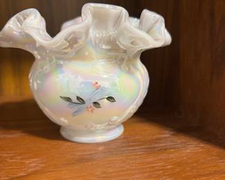 Small Fenton Ruffle Vase