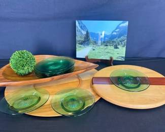 CT389Vintage Depression Glass Set