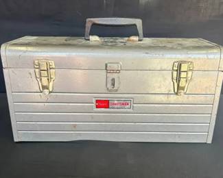 CT359Vintage Sears Craftsman Metal Toolbox